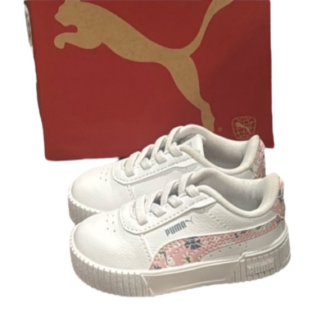 New authentic Puma Signature kids designer sneakers SZ baby girl 5 display